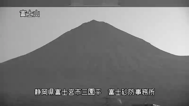 富士砂防事務所から見た富士山