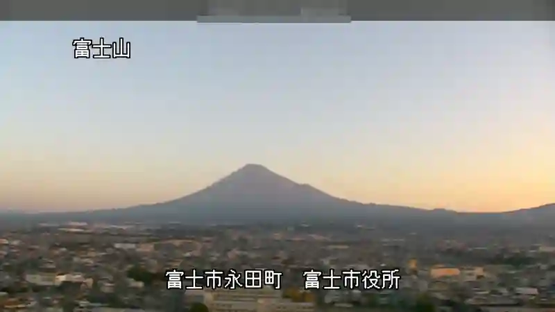 富士市役所から見た富士山