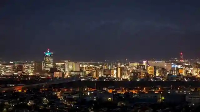 富山市の夜景