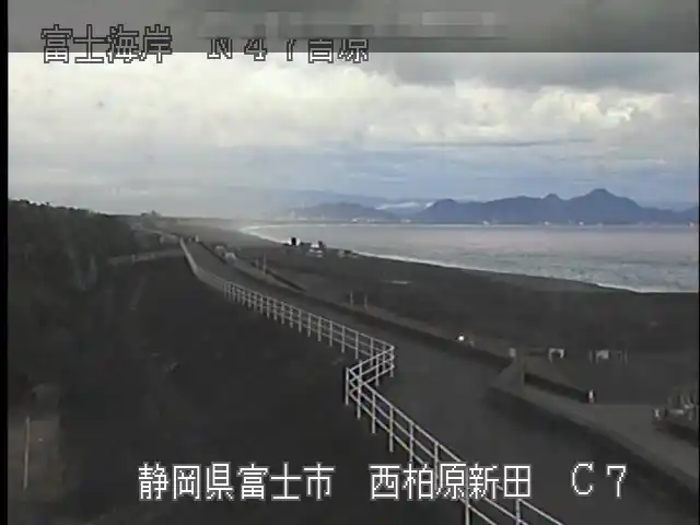 富士海岸-昭和放水路付近